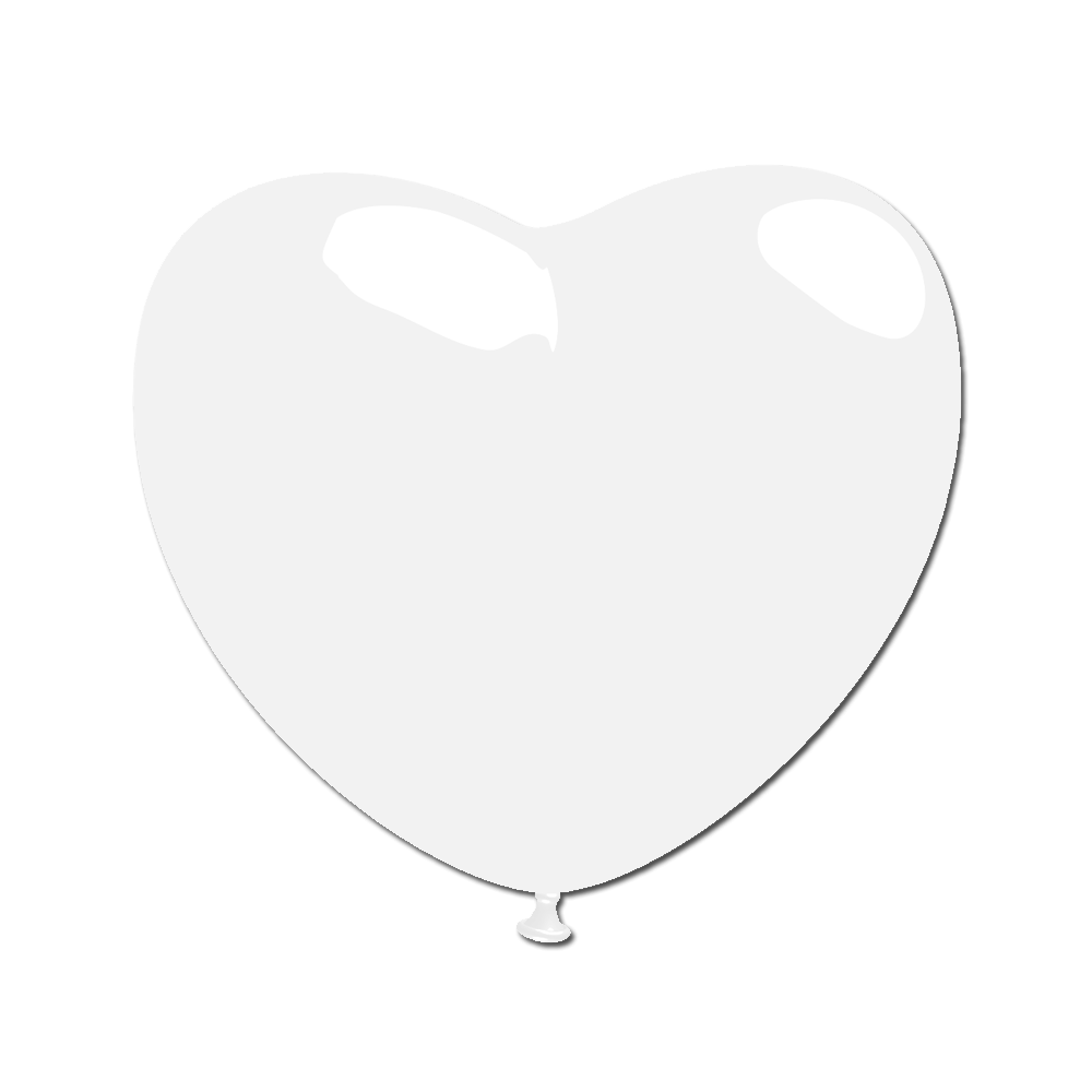 ballon coeur imprimé avec logo