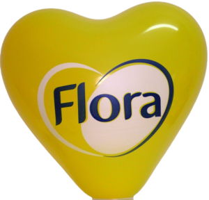 ballon coeur avec logo