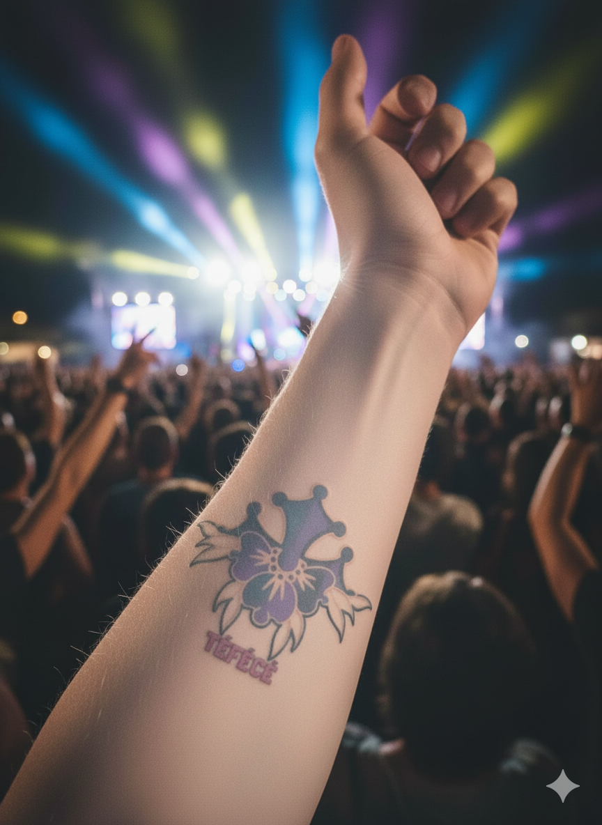 tatouage temporaire personnalisable