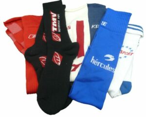 chaussettes tissées avec logo