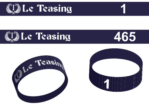 bracelets avec numérotation